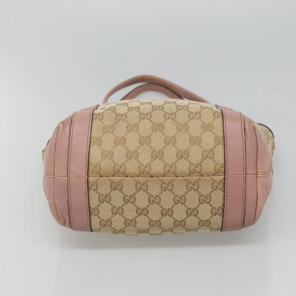 GUCCI GG Canvas Shoulder Bag Beige Gold - Picture 9 of 13